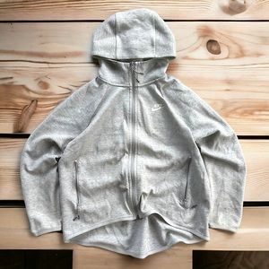 Nike Women’s Tech Fleece Zip Up Hoodie Cape Jacket Sportswear Sweatshirt Gym M